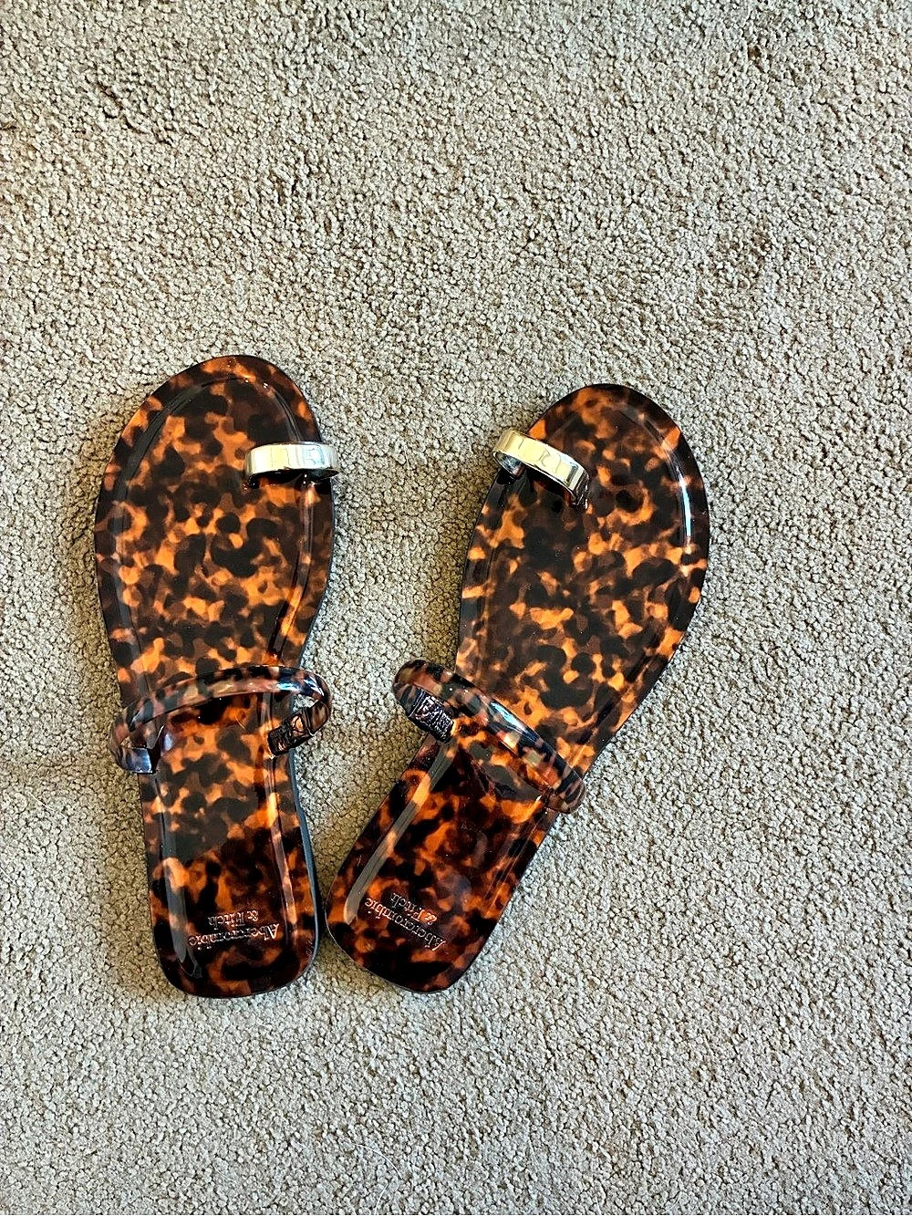 Tortoiseshell Sandals US 8 Like New